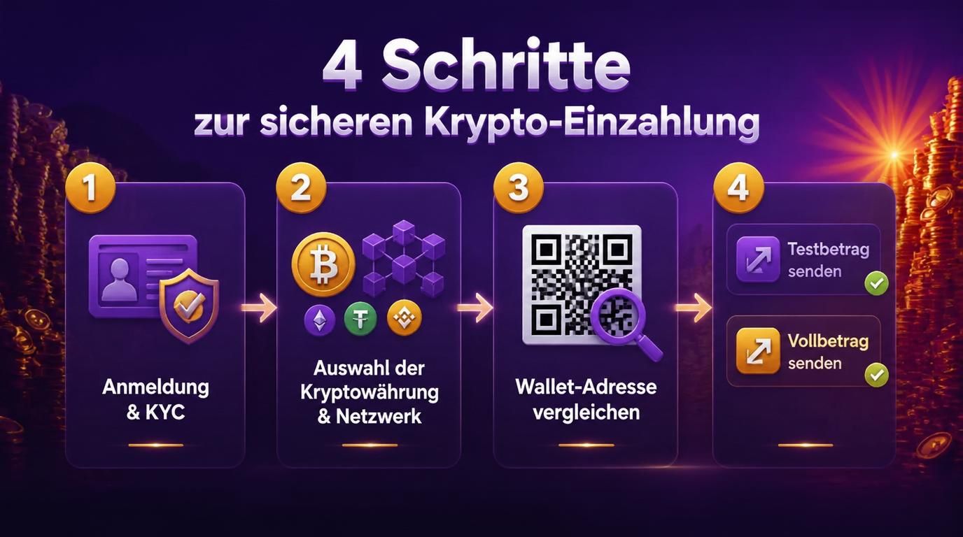 Schutzmaßnahmen für Krypto-Einzahlungen klar erklärt.